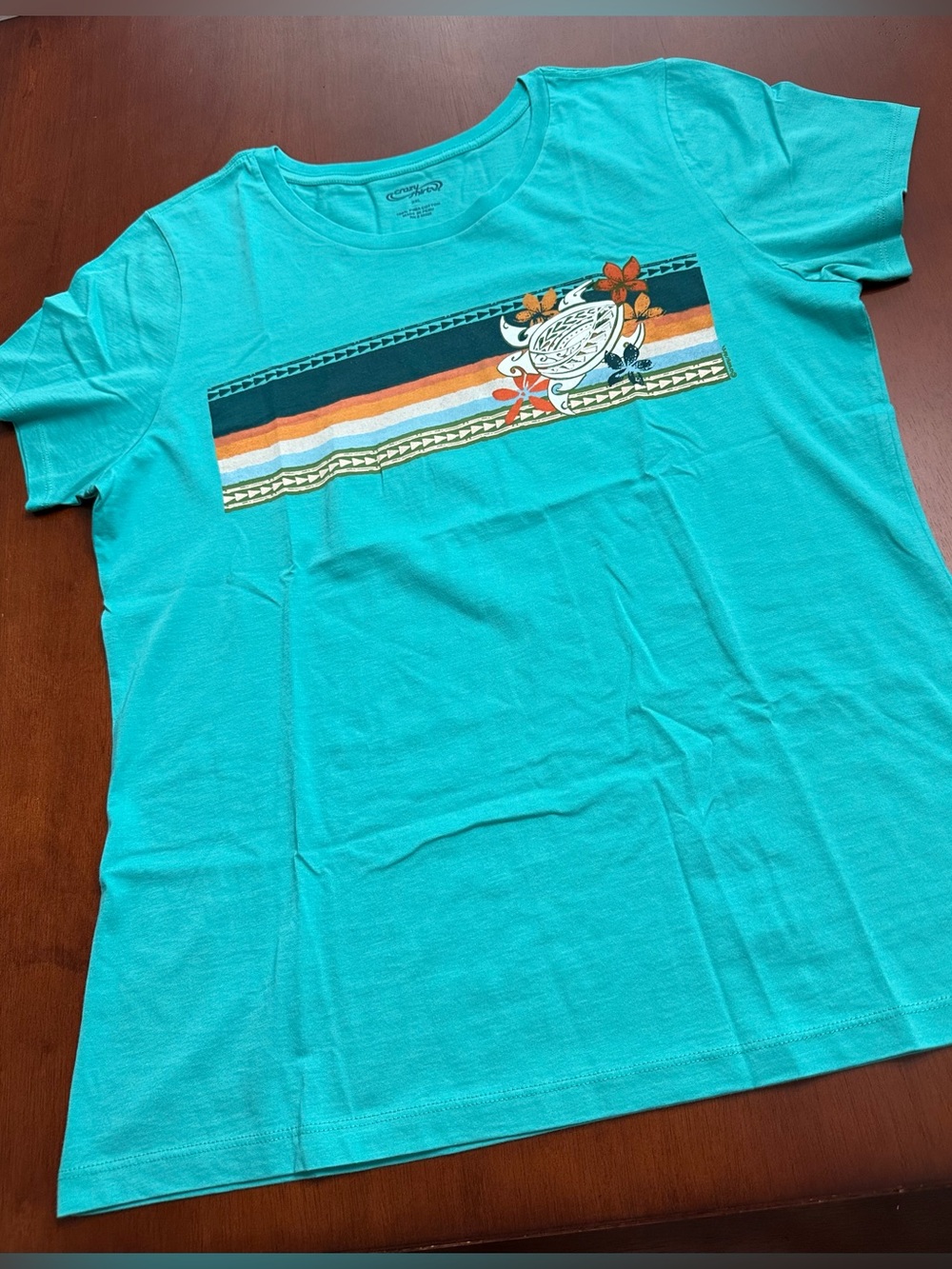 Crazy Shirts Women’s Pima Cotton Retro Honu Puas Tee XXL